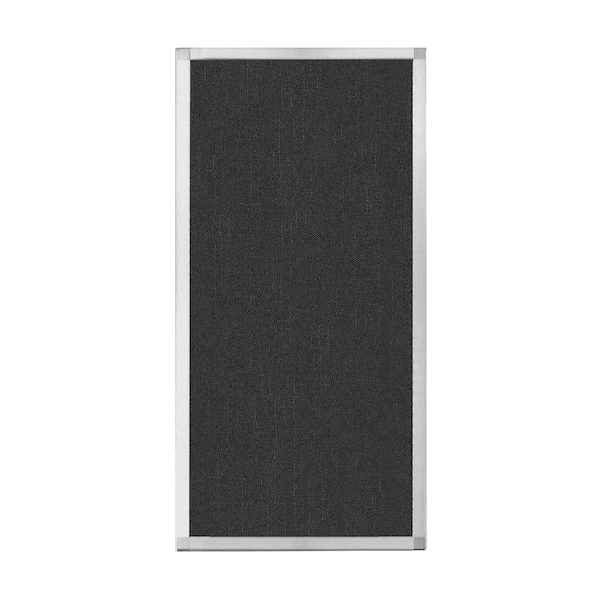 Versare Hush Panel Configurable Cubicle Partition 2' x 4' Black Fabric 1850202 - main